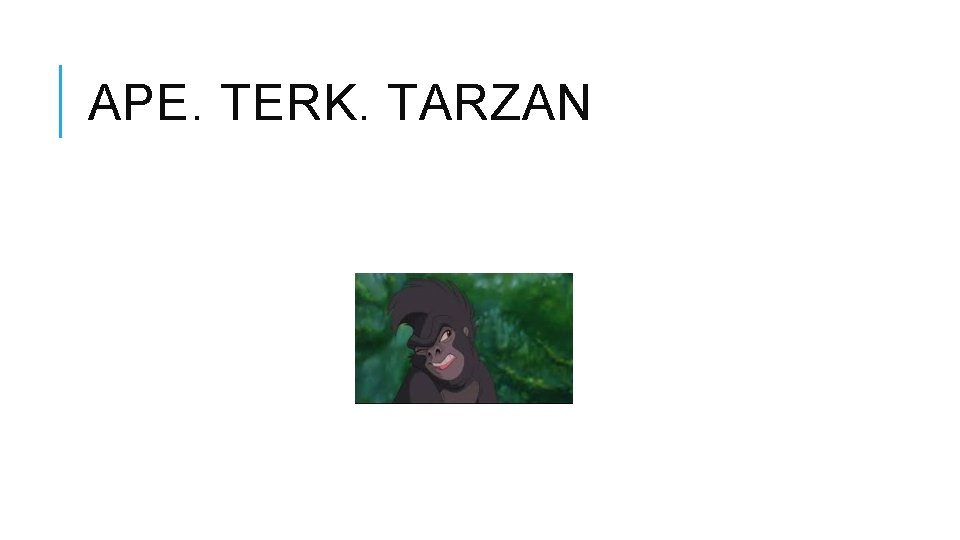 APE. TERK. TARZAN 