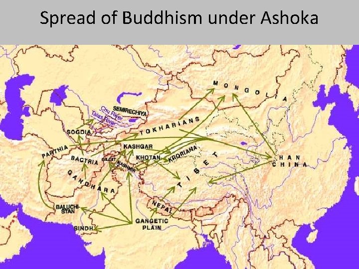 Spread of Buddhism under Ashoka 