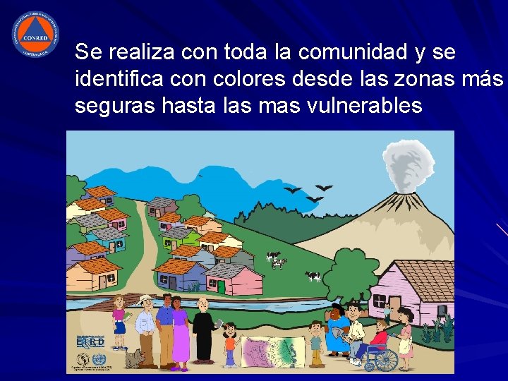 Se realiza con toda la comunidad y se identifica con colores desde las zonas Se realiza con toda la comunidad y se identifica con colores desde las zonas