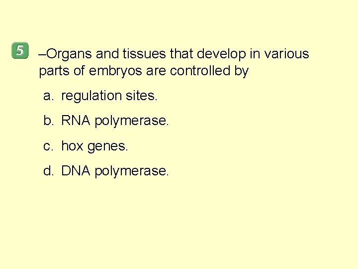 –Organs and tissues that develop in various parts of embryos are controlled by a.