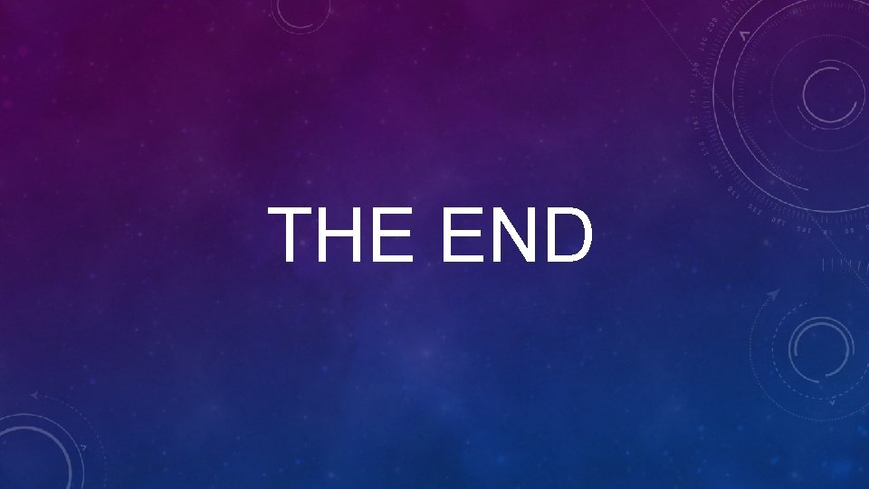 THE END 