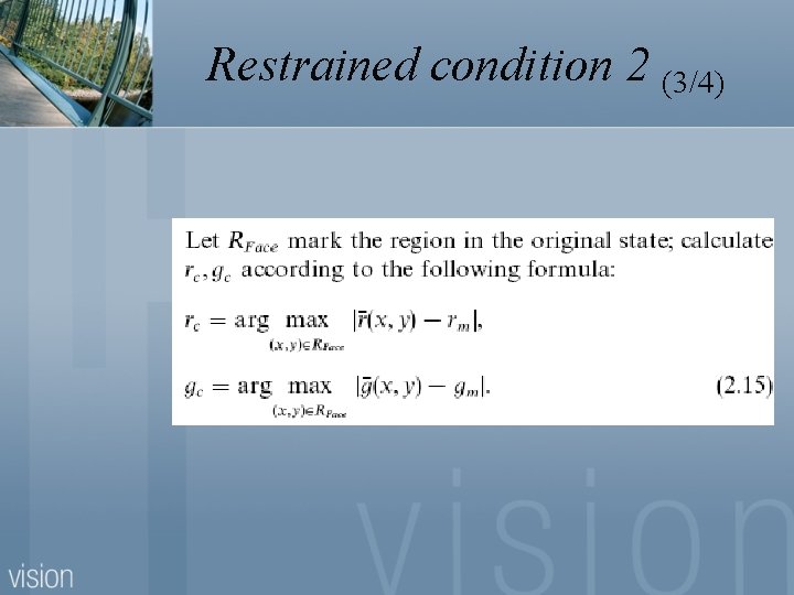 Restrained condition 2 (3/4) 