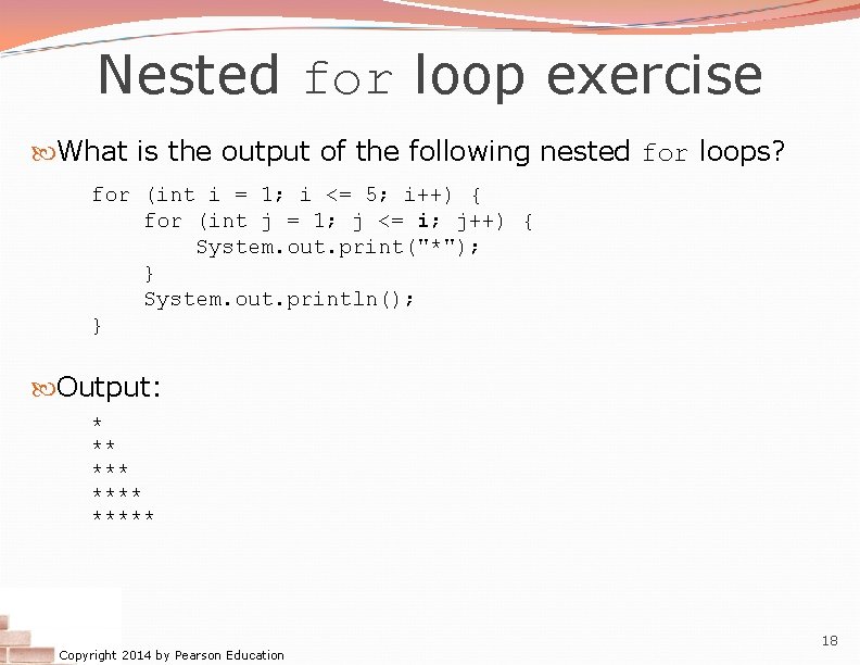 Nested for loop exercise What is the output of the following nested for loops?