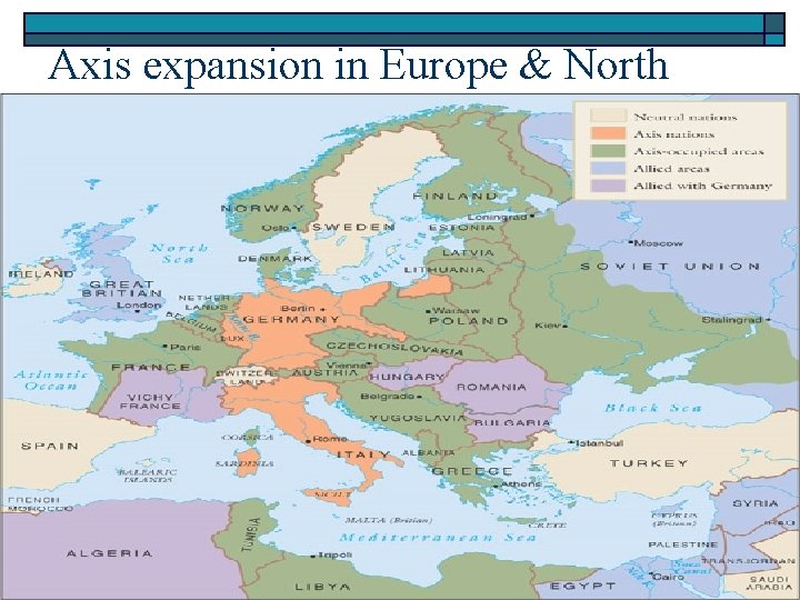 Axis expansion in Europe & North Africa 
