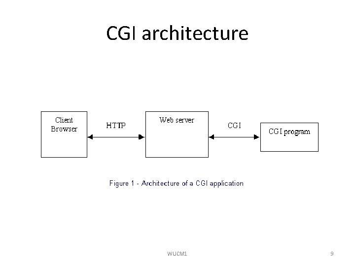 CGI architecture WUCM 1 9 