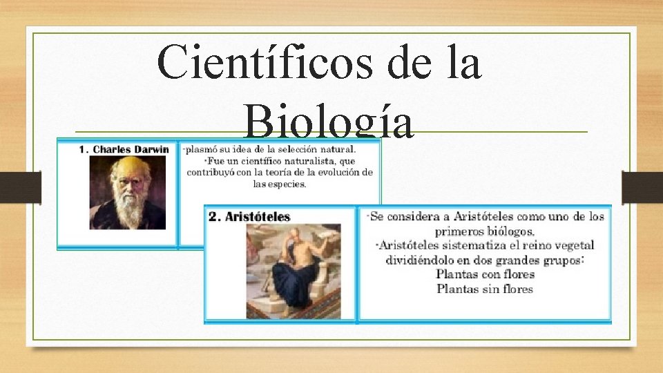 Científicos de la Biología 