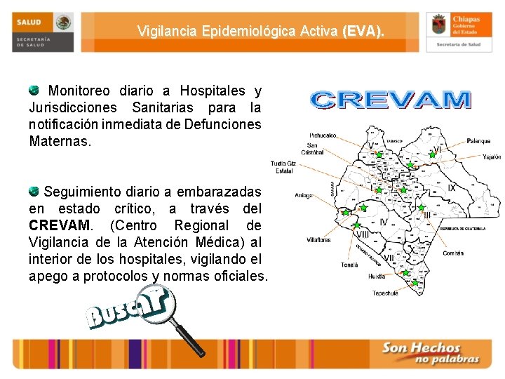 Vigilancia Epidemiológica Activa (EVA). Monitoreo diario a Hospitales y Jurisdicciones Sanitarias para la notificación