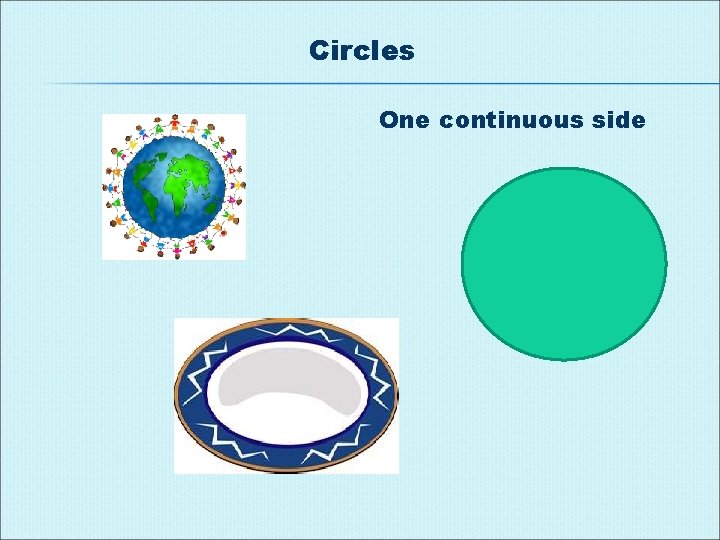 Circles One continuous side 