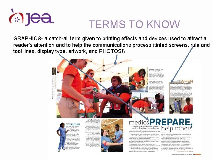TERMS TO KNOW GRAPHICS- a catch-all term given to printing effects and devices used