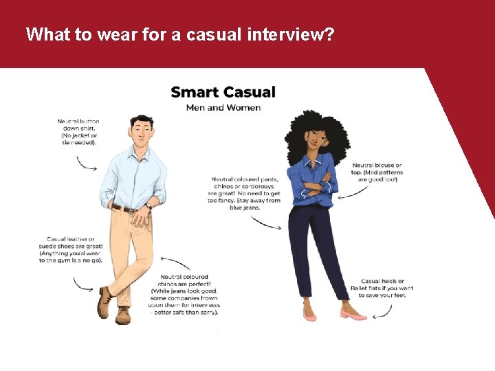 What to wear for a casual interview? 