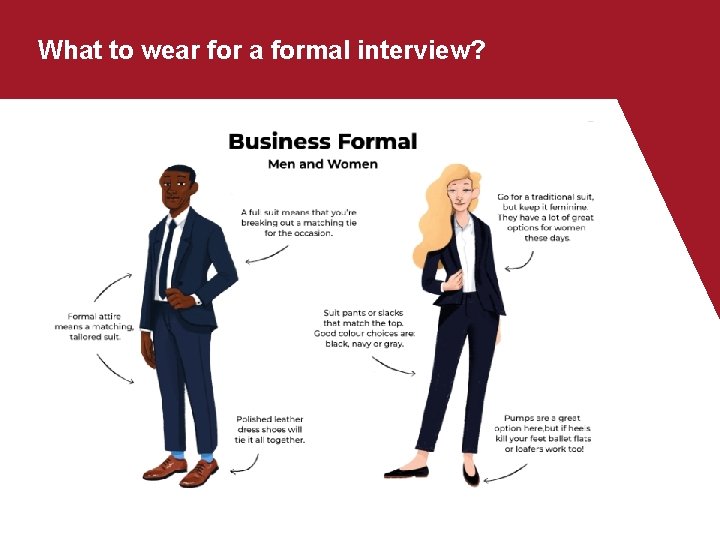What to wear for a formal interview? 