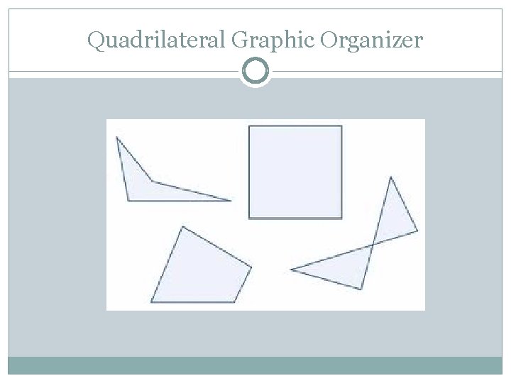 Quadrilateral Graphic Organizer 