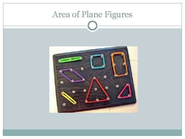 Area of Plane Figures 