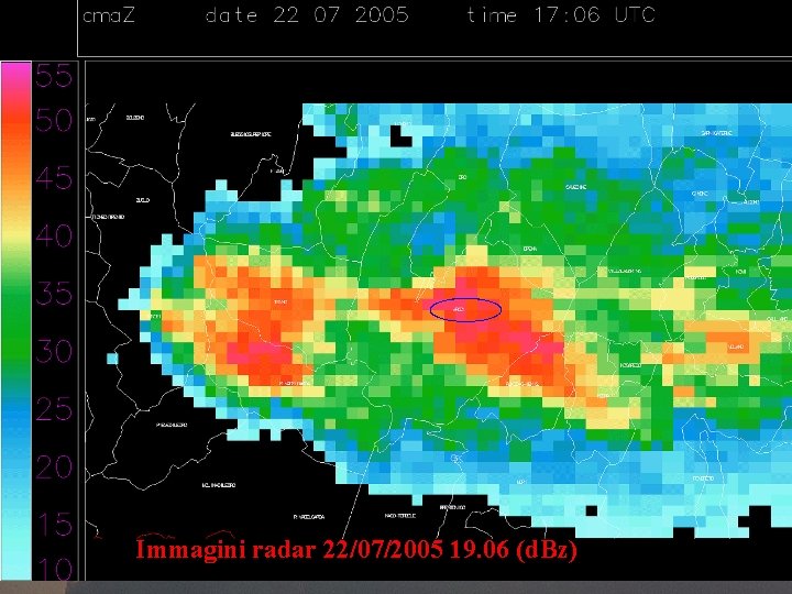Immagini radar 22/07/2005 19. 06 (d. Bz) 