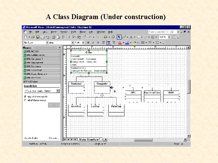 A Class Diagram (Under construction) 