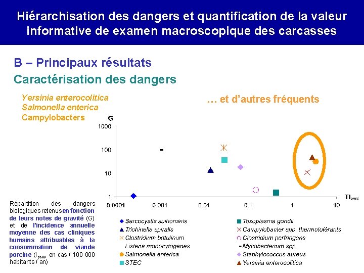 Hiérarchisation des dangers et quantification de la valeur informative de examen macroscopique des carcasses