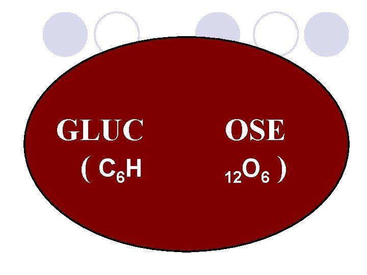 GLUC ( C 6 H OSE 12 O 6 ) 