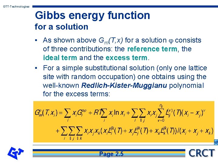 The theoretical background of GTTTechnologies The theoretical background