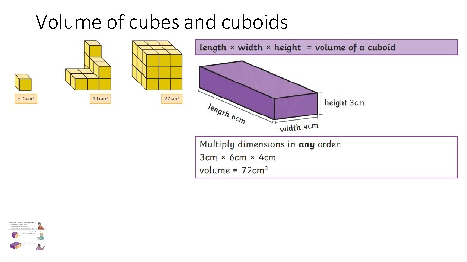 Volume of cubes and cuboids 