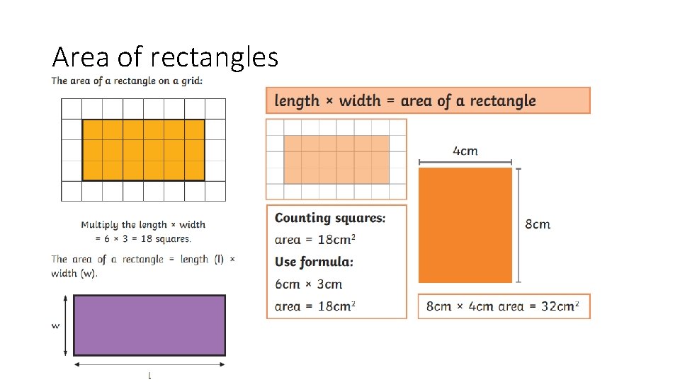 Area of rectangles 