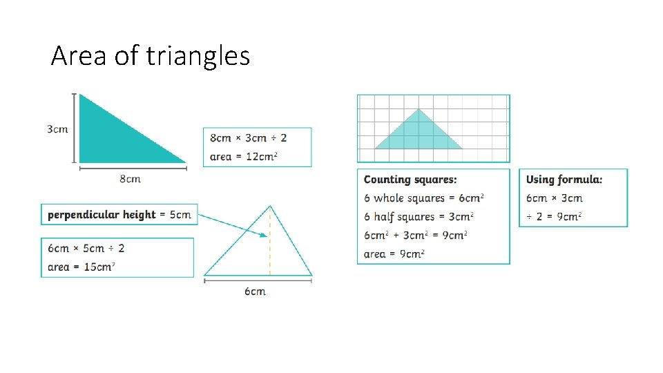 Area of triangles 