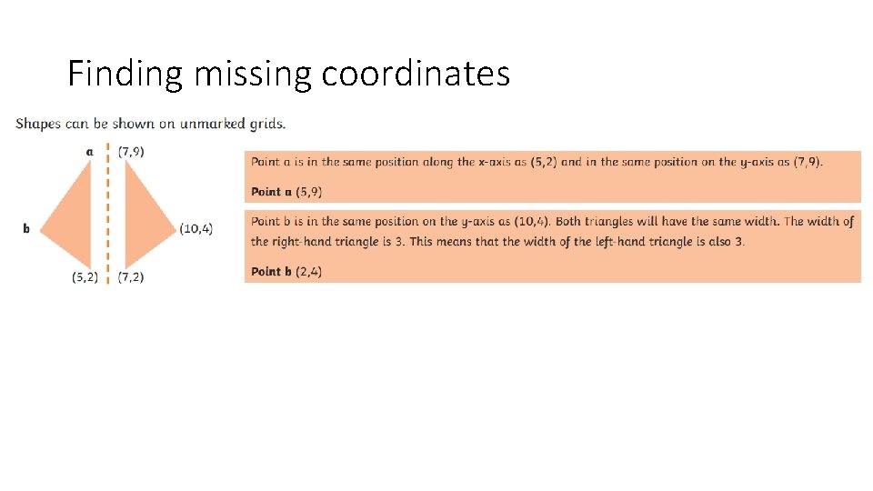 Finding missing coordinates 