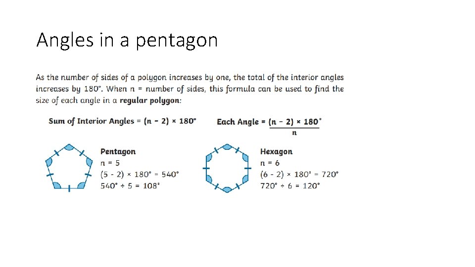 Angles in a pentagon 