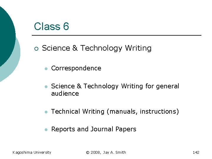 Class 6 ¡ Science & Technology Writing l Correspondence l Science & Technology Writing