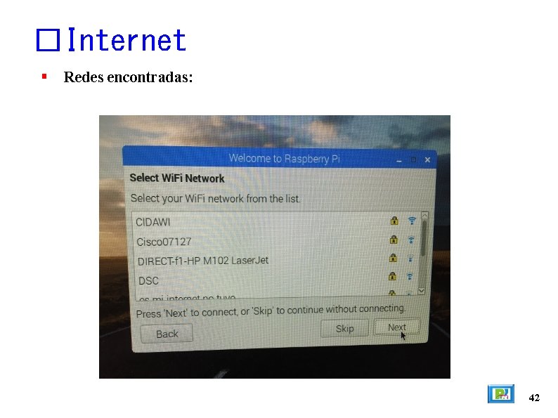 �Internet Redes encontradas: 42 