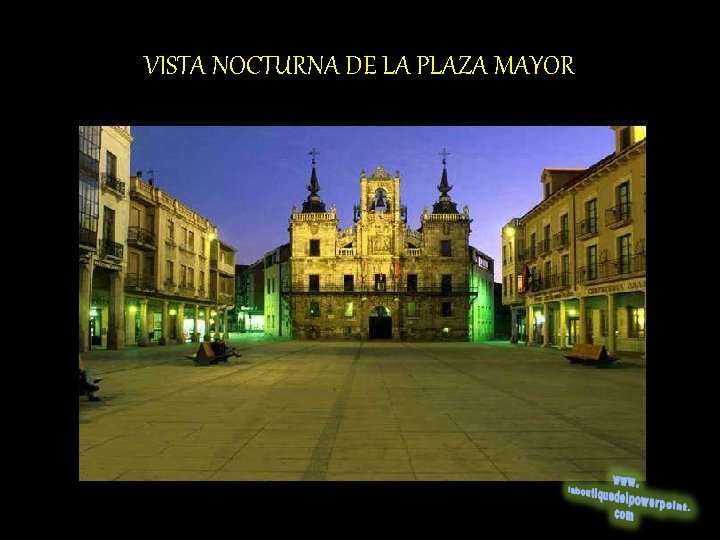 VISTA NOCTURNA DE LA PLAZA MAYOR 