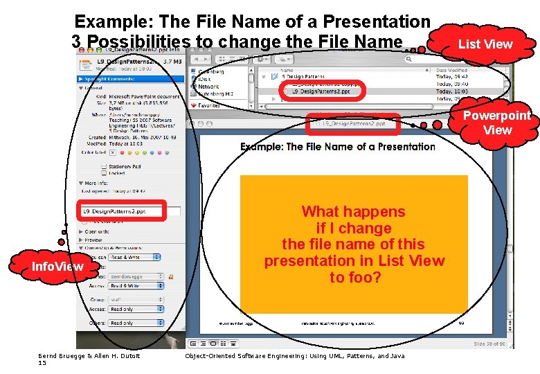 Example: The File Name of a Presentation 3 Possibilities to change the File Name