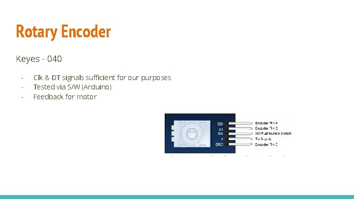 Rotary Encoder Keyes - 040 - Clk & DT signals sufficient for our purposes