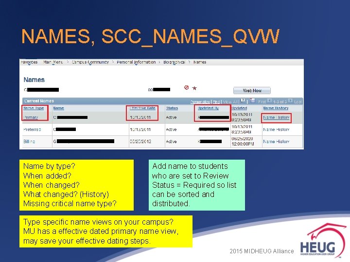 NAMES, SCC_NAMES_QVW Name by type? When added? When changed? What changed? (History) Missing critical NAMES, SCC_NAMES_QVW Name by type? When added? When changed? What changed? (History) Missing critical