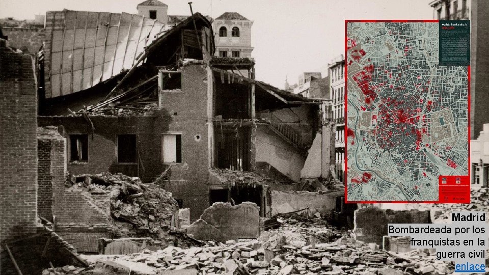 El centro de Madrid Bombardeado por Franco en la guerra civil Madrid Bombardeada por