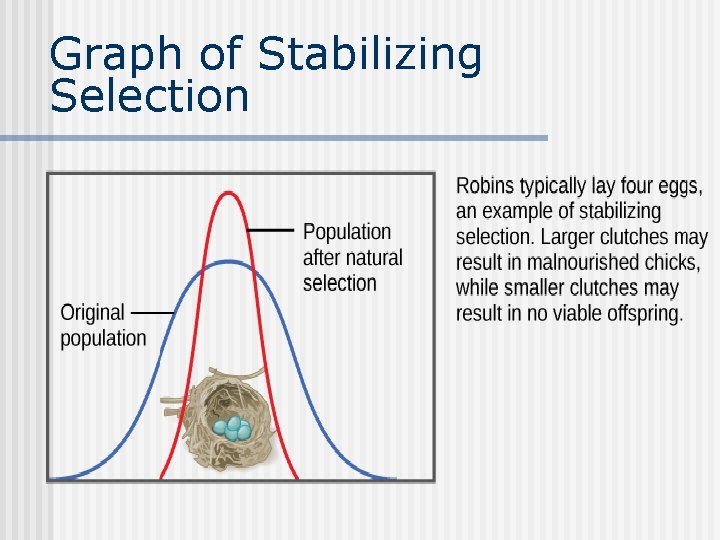 Graph of Stabilizing Selection 