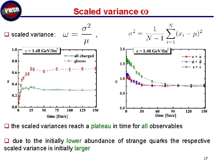 Scaled variance ω q scaled variance: q the scaled variances reach a plateau in