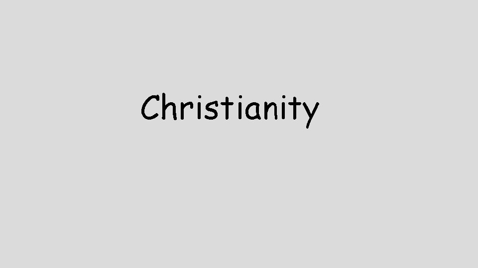 Christianity Christianity