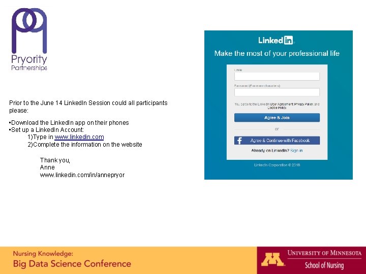 Prior to the June 14 Linked. In Session could all participants please: • Download