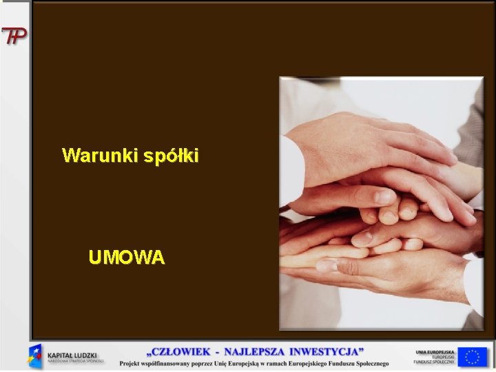 Warunki spółki UMOWA 