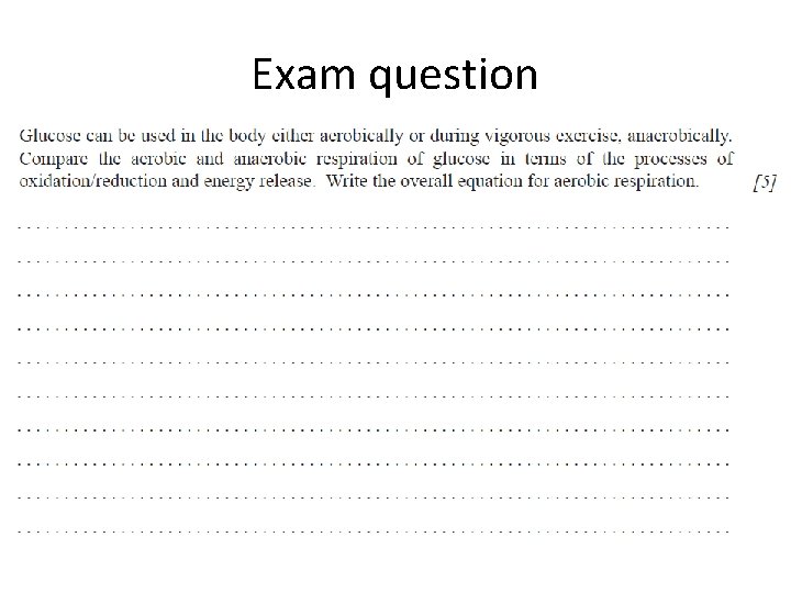 Exam question 