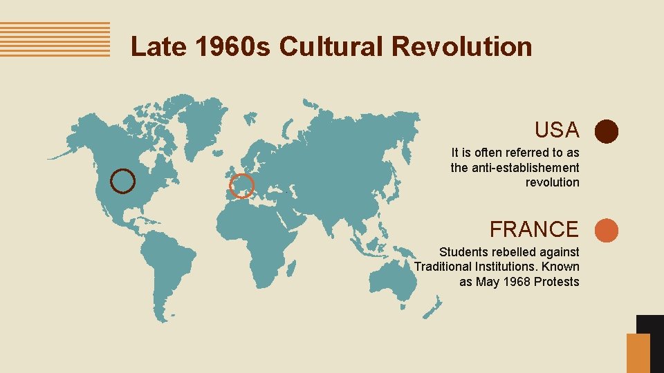 Late 1960 s Cultural Revolution USA It is often referred to as the anti-establishement