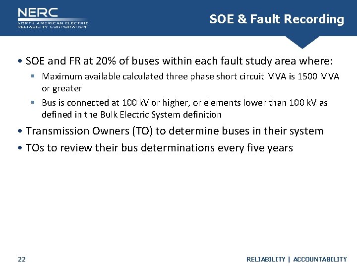 SOE & Fault Recording • SOE and FR at 20% of buses within each