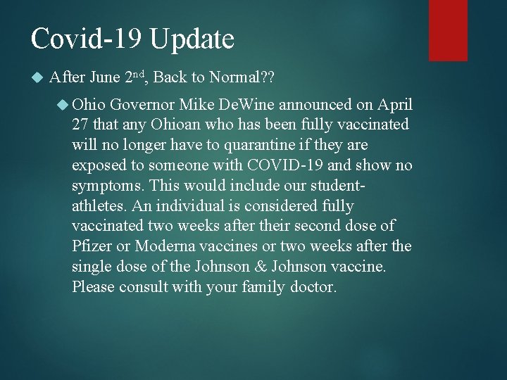 Covid-19 Update After June 2 nd, Back to Normal? ? Ohio Governor Mike De.