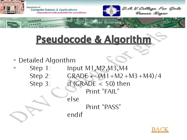 Pseudocode & Algorithm Detailed Algorithm Step 1: Input M 1, M 2, M 3, Pseudocode & Algorithm Detailed Algorithm Step 1: Input M 1, M 2, M 3,