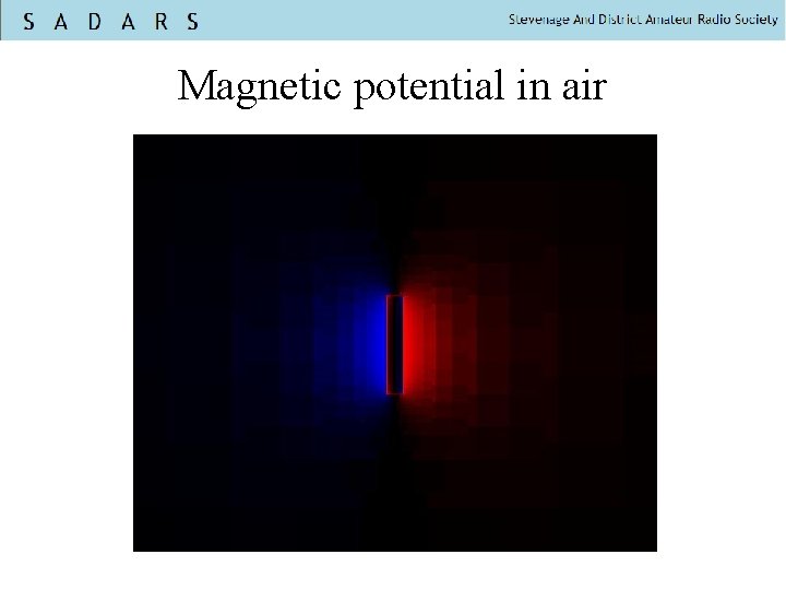 Magnetic potential in air 