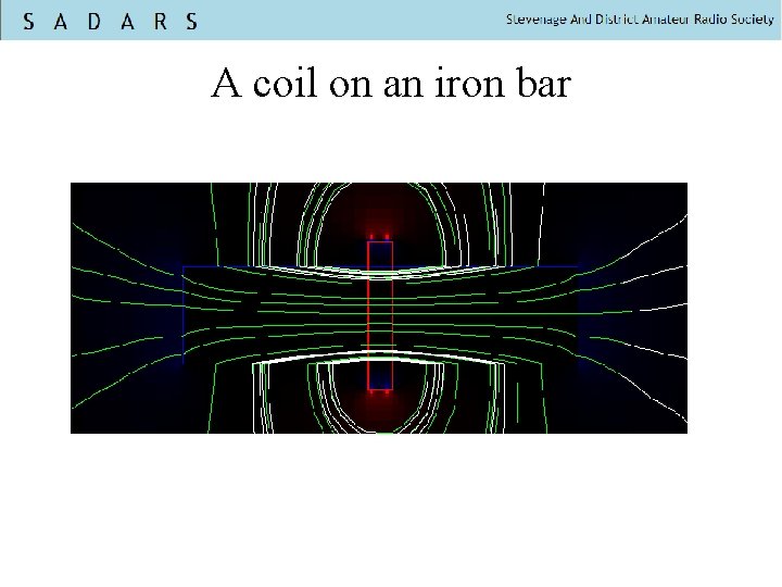 A coil on an iron bar 