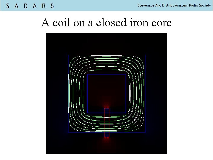 A coil on a closed iron core 