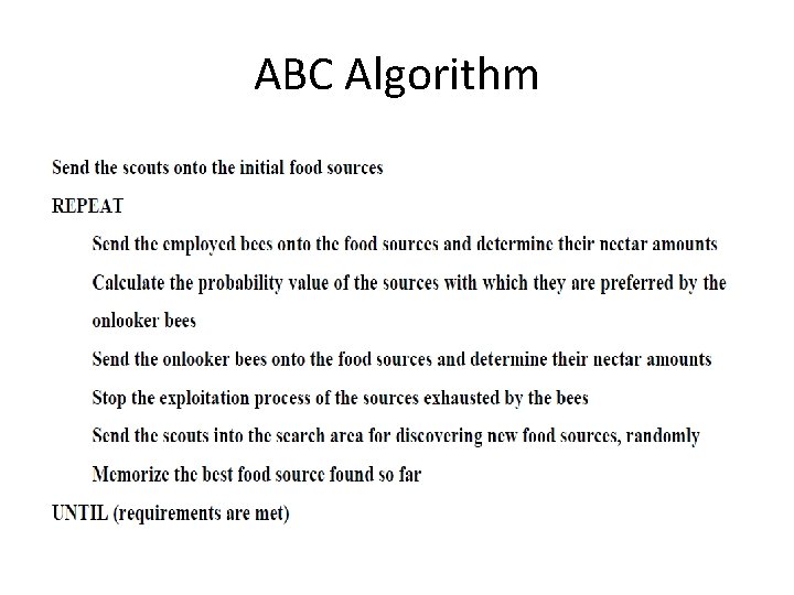 ABC Algorithm 