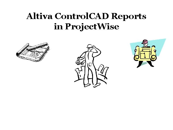 Altiva Control. CAD Reports in Project. Wise 