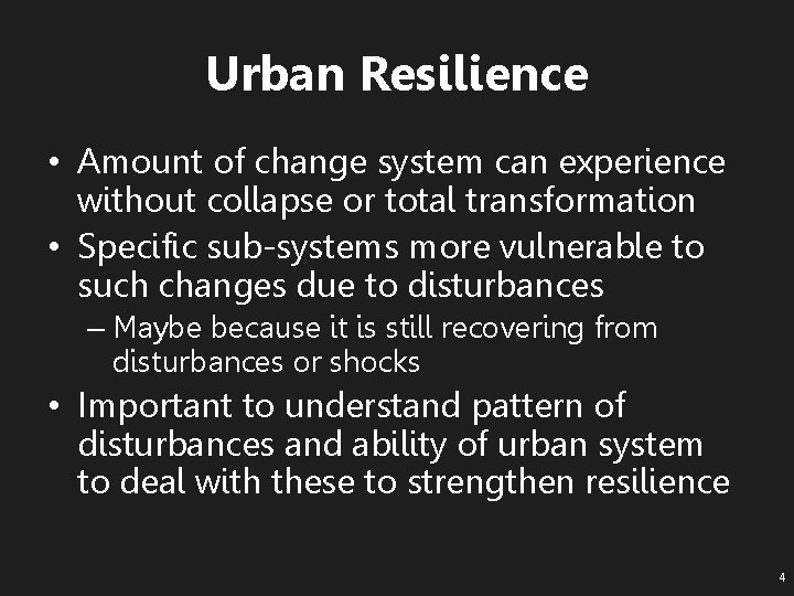 Exploring The Relationship Between Urban Morphology And Resilience